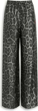 Stella McCartney Stella Mccartney Leopard-print Silk Trousers - Grey - 46 (UK14 / L)