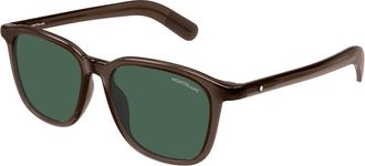 Montblanc MB0497S 002 Mens Sunglasses Brown Size 52