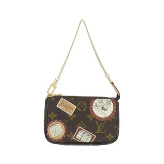 Louis Vuitton Brown Coated Canvas Pochette Pouch (Pre-Owned)