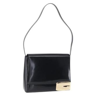 Gucci Pre-owned Shoulder Bags, female, Black, Size: ONE SIZE Pre-owned Coated Canvas Shoulder Bag