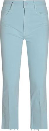 Mother Jeans dritti in misto cotone - Blu