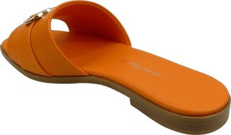 Ferragamo Slipper & Pantoletten - CIABATTA ORIA ARANCIONE - Gr. US_7 - in Orange - f&uuml;r Damen