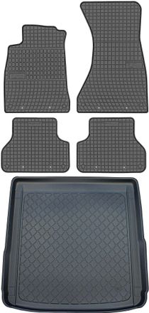 OEM Audi A4 B9 Kombi Desde Noviembre De 2015. Juego De Alfombrillas De Goma Para Coche Y Maletero