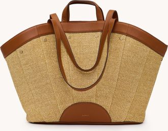 Hammitt Hammitt Shelley Tote Cocoa Raffia Gold