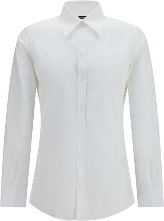 Dolce & Gabbana White Tailored Solid Shirt