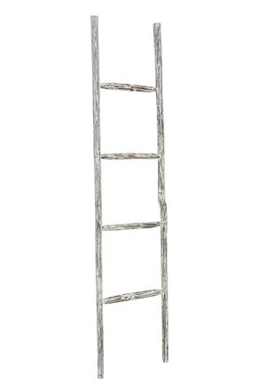 Biscottini International Toallero De Escalera De Madera Moderno Para Ba&ntilde;o De Pie De Pared Decorativo Toallero De Escalera Soporte Para Objetos Y Jarrones