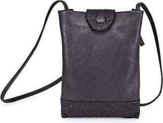 OLD TREND Lily Genuine Leather Structured Convertible Crossbody in Grey at Nordstrom