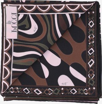 Emilio Pucci Geometric Silk Scarf - Pink