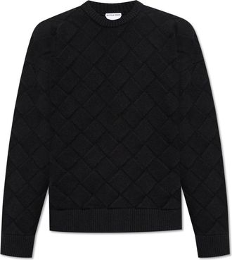 Bottega Veneta 3d Intreccio Crewneck Jumper