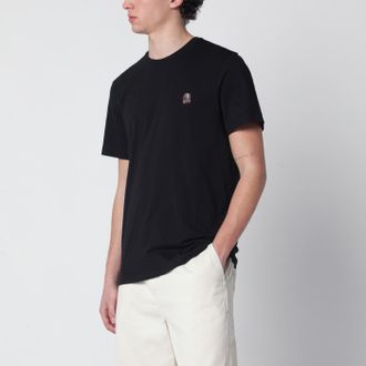 Parajumpers Black Regular Fit T Shirt With Logo Patch