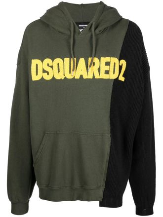 Dsquared2 Dark Green Hood Sweatshirts