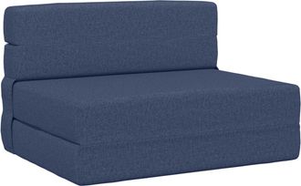 vidaXL Sof&aacute; Cama Plegable Azul 70 X 72 X 60 Cm Tela Vidaxl