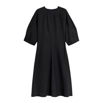 SOEUR Janice Gestructureerde Jurk - Dames - Casual kleedjes - Zwart - S - Kleedjes