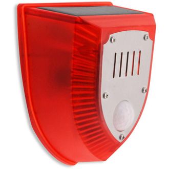 Elle Sistema De Alarma Solar Con Detector De Movimiento, Alarma Exterior, Volumen De 120 Db, Luz Intermitente De Seguridad, Resistente A La Lluvia, Modo D&iacute;