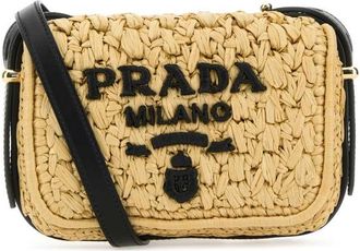 Prada Raffia Crossbody Bag
