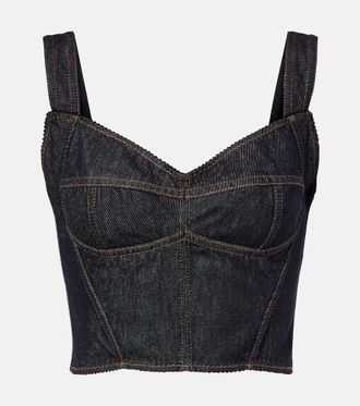 Dolce & Gabbana Denim bustier