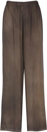 Avant Toi Zijden Broek - Dames - Wijde Broeken - Bruin - XS - Broeken