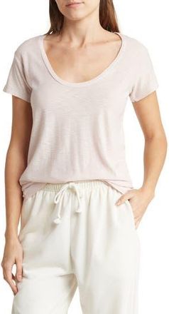 James Perse Deep V-Neck T-Shirt in Ballerina at Nordstrom Rack, Size 0