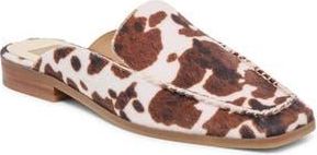 Dolce Vita Brevyn Perforated Mule in Cocoa Faux Calf Hair at Nordstrom Rack, Size 8.5