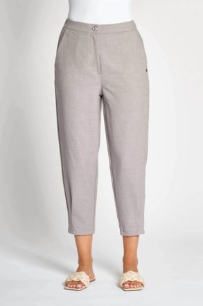 Zhrill Zhborda Ankle Length Pants In Grey