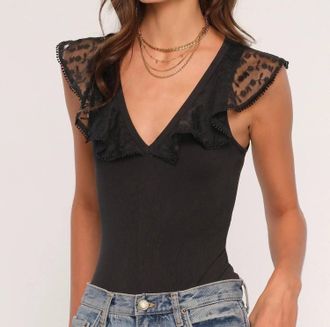 Heartloom Womens Zoella Bodysuit In Black