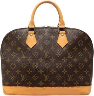 Louis Vuitton Pre-owned Alma PM - Dames - Vintage Handtas - Bruin - ONE Size - Leer - Vintage