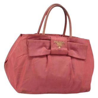 Prada Pre-owned Nylon prada-bags - Dames - Pre-owned - Roze - Maat: ONE Size Nylon