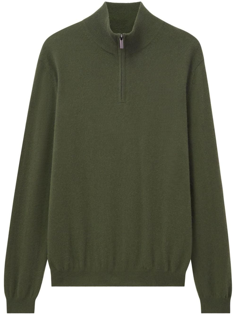 Sweat Pull Vert Homme James Pringle - Taille L - Mélange Coton - Col Rond
