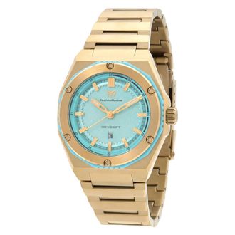 Technomarine Coral Quartz Green Dial Ladies Watch TM-416087