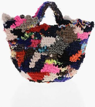 Daniela Gregis Multicolor Crochet Tote Bag size Unica