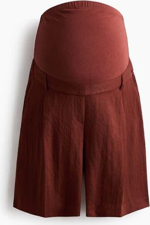 H&M Mama Bermuda Shorts in Rust Brown at Nordstrom, Size X-Large