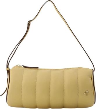 Manu Atelier Shoulder Bags - Dames - Schoudertassen - Beige - ONE Size - Leer - Tassen