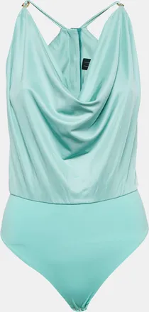 Elisabetta Franchi Green Jersey Bodysuit