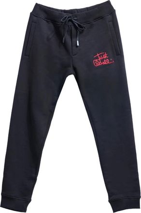 Just Cavalli Sweatpants, male, Black, L, Pantaloni in Felpa Firma