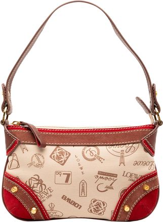 Loewe Tweedekans 160-jarige Jubileum Su&egrave;de Afgewerkt Canvas Schoudertas