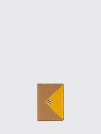 Fendi Portacarte Lui bifold in pelle a grana con motivo monogram FF