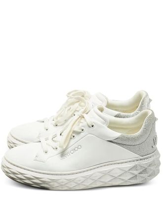 Jimmy Choo London Diamond Light Maxi lace-up sneakers - White