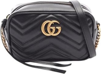 Gucci Pre-owned Vintage Schoudertas - Dames - Vintage Schoudertas - Zwart - ONE Size - Leer - Vintage