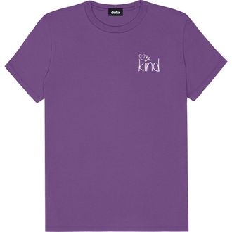 Dalix Be Kind Womens Relaxed Tee in Purple at Nordstrom, Size Xx-Large