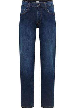 Mustang Straight-Jeans MUSTANG Herren Style Big Sur Straight, Herren, Gr. 33, L&auml;nge 32, 882 dunkelblau, Denim/Jeans, 99% Baumwolle, 1% Elasthan, straight fit,