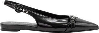 Halmanera Slingback - Dames - Ballerinas - Zwart - 36 EU - Leer - Schoenen