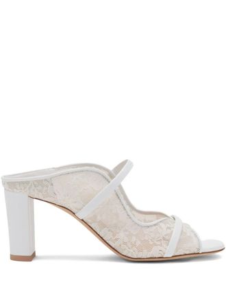 Malone Souliers Norah sandalen met kant - Wit
