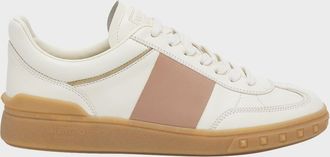 Valentino Garavani Upvillage Bicolor Stripe Low-Top Sneakers