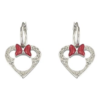 Swarovski Hart Oorbellen - Dames - Oorbellen - Rood - ONE Size - Accessoires