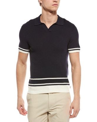 Onia Textured Johnny Collar Polo Shirt