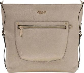 Guess Silvye Bucket - Dames - Schoudertassen - Bruin - ONE Size - Katoen - Tassen