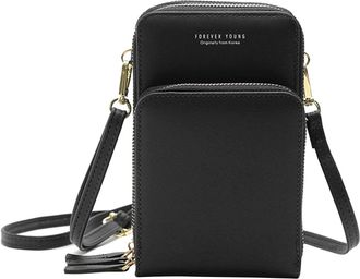 Generic Sanfoelek Women Mini body Bag with Adjustable S Solid Pattern Zip Handbags Multipurpose Mini Shoulder Bag Waterproof Purse Pouch Bag