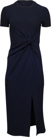 Tanya Taylor Abito midi con dettaglio twisted - Blu
