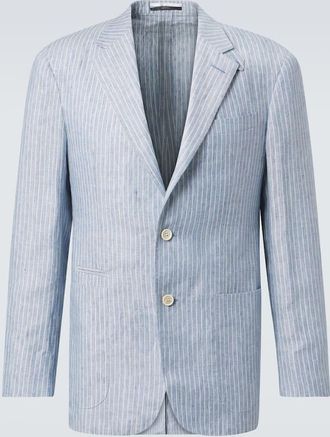 Dunhill Blazer in misto lino a righe