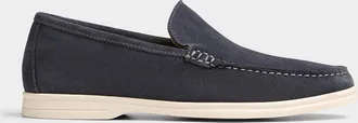 Simons Mens Contrast sole suede loafers Men